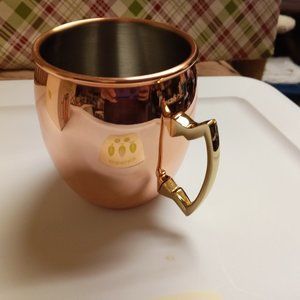 True Moscow Mule Mug, Stainless Steel, Copper Finish Cup for Moscow Mule 16oz